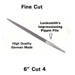 German Made 6" Pippin  Impressioning file 4 Cut